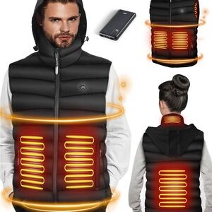 Men's Heated Black Vest